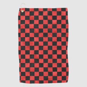 Red Skulls and Sunflower Series Design 5 Golf Towel