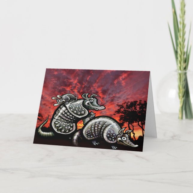Red Sky Armadillos Card (Front)