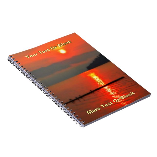 Red Sky At Morning Notebook (Right Side)