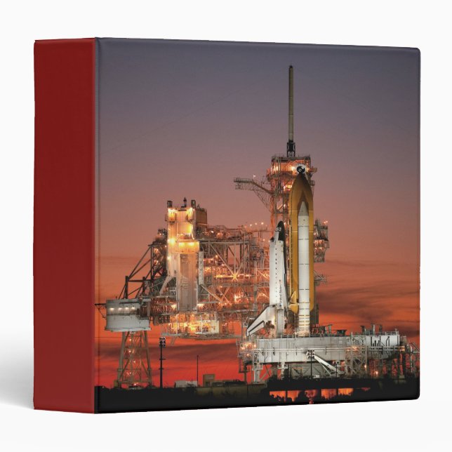 Red Sky for Space Shuttle Atlantis Launch Binder (Front/Spine)