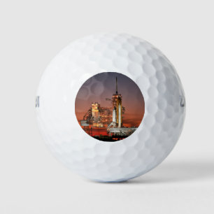 Red Sky for Space Shuttle Atlantis Launch Golf Balls