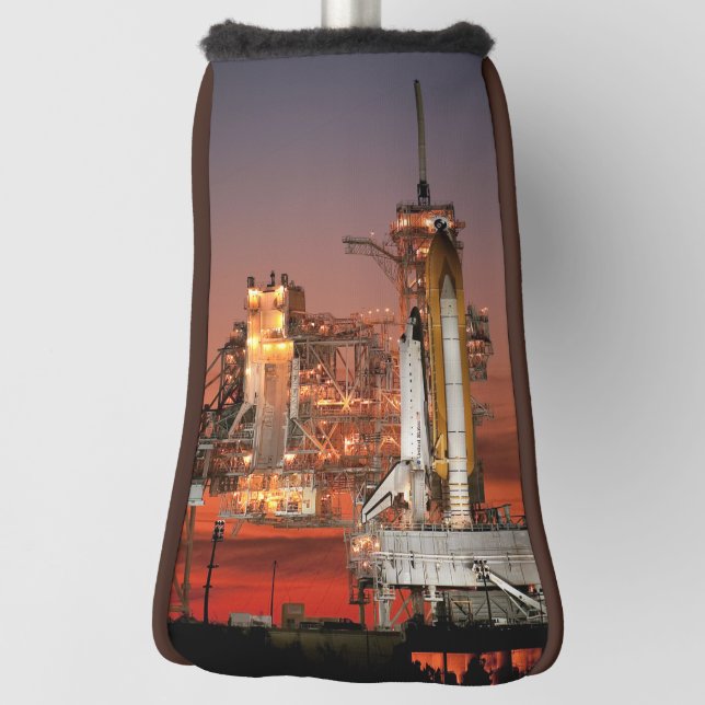 Red Sky for Space Shuttle Atlantis Launch Golf Head Cover (Rotate 90)