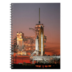 Red Sky for Space Shuttle Atlantis Launch Notebook