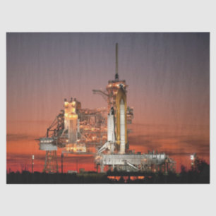 Red Sky for Space Shuttle Atlantis Launch Tissue Paper