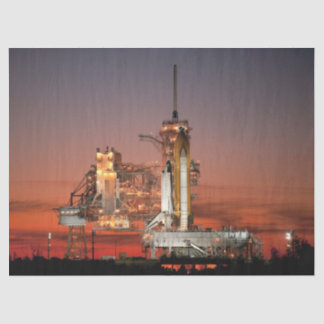 Red Sky for Space Shuttle Atlantis Launch Tissue Paper