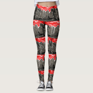 Red Sky Graveyard Leggings