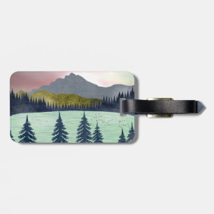 Red Sky Lake Landscape Luggage Tag