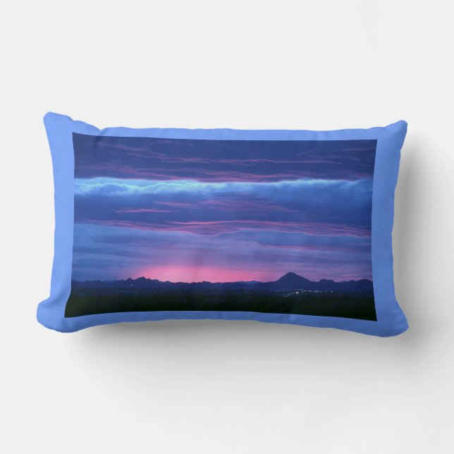 Red Sky- Lumbar Pillow (Front)