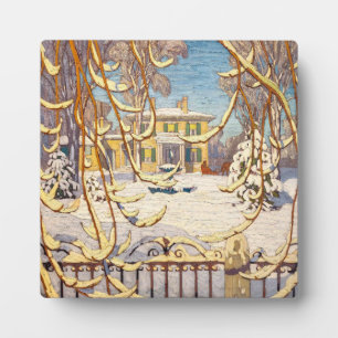 Red Sleigh House, Winter Lawren Harris Plaque