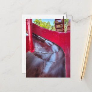 Red Slide Abstract Postcard