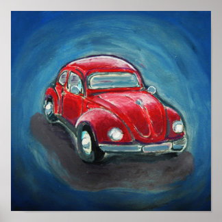 Red Slug Bug Poster