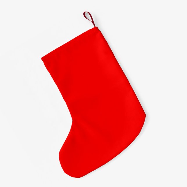 Red Small Christmas Stocking (Back (Hanging))