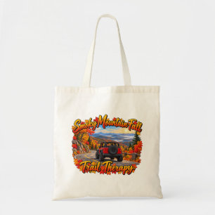 Red_Smoky Mt Fall Trail Therapy Tote Bag