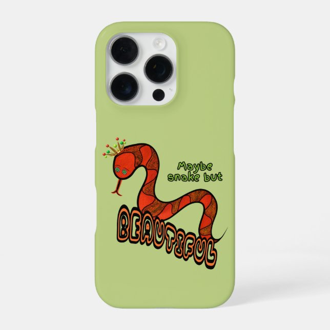 Red snake iPhone case (Back)