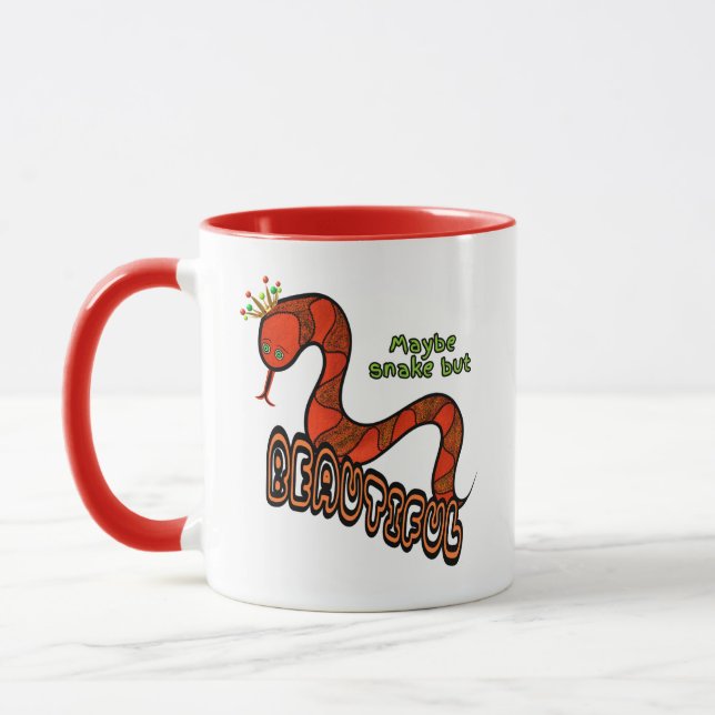 Red snake mug (Left)