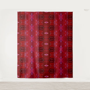 Red Snapdragon Ikat Too Tapestry