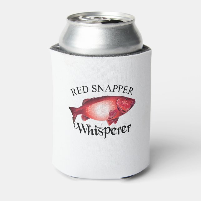 Red Snapper Whisperer Light Can Cooler (Can Back)