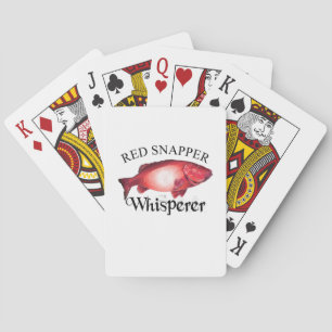 Red Snapper Whisperer Light Playing Cards