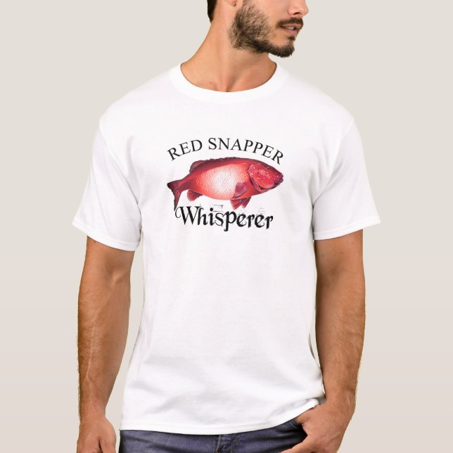 Red Snapper Whisperer Light T-Shirt (Front)