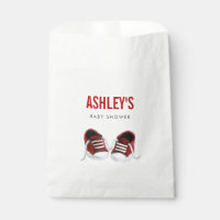 Red Sneakers Baby Shower Favour Bag Treat Sacks