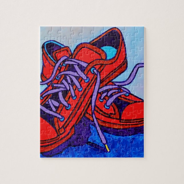 Red Sneakers Two Jigsaw Puzzle (Vertical)