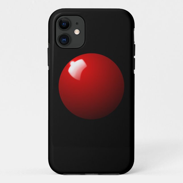 Red Snooker Ball Table Sport Case-Mate iPhone Case (Back)