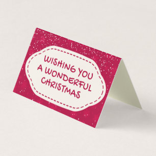 Red Snow Design 25 Pack Christmas Cards