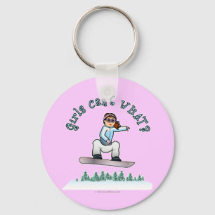 Red Snowboarder Keychain