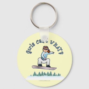 Red Snowboarder Keychain