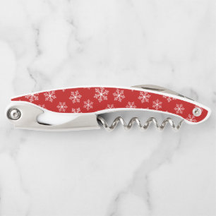 Red Snowflake Corkscrew
