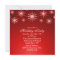 Red Snowflake Holiday Party Invitation