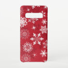 Red snowflake pattern Christmas