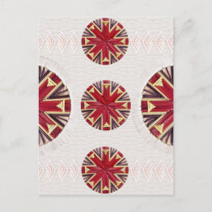 Red Snowflake Postcard