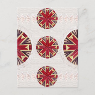 Red Snowflake Postcard
