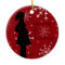 Red Snowflake Pregancy Ornament