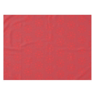 Red Snowflakes on Cranberry Christmas Tablecloth