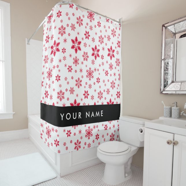 Red Snowflakes, Your name, Personalize (In Situ)
