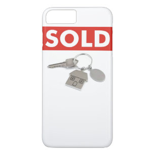 Red Sold Sign Real Estate Agents Home Keys iPhone Case-Mate iPhone Case