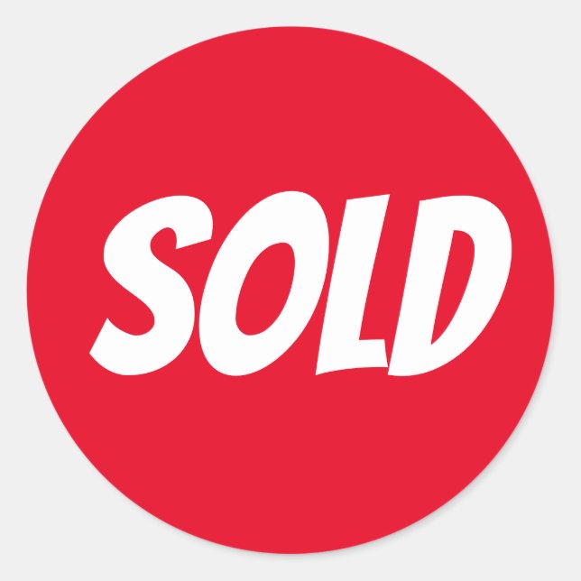 Red Sold Sticker (Front)
