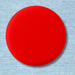 Red Solid Colour   Classic   Elegant   Trendy  1 Inch Round Button
