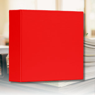 Red Solid Colour Classic Elegant Trendy Binder