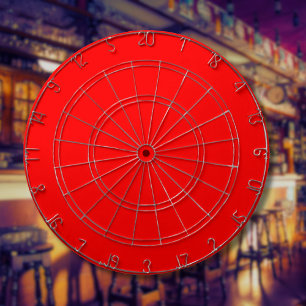 Red Solid Colour   Classic   Elegant   Trendy  Dartboard