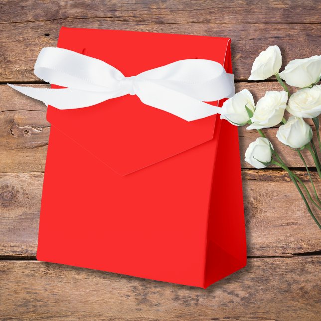 Red Solid Colour | Classic | Elegant | Trendy  Favor Box (Creator Uploaded)