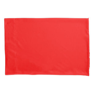 Red Solid Colour Classic Elegant Trendy Pillowcase