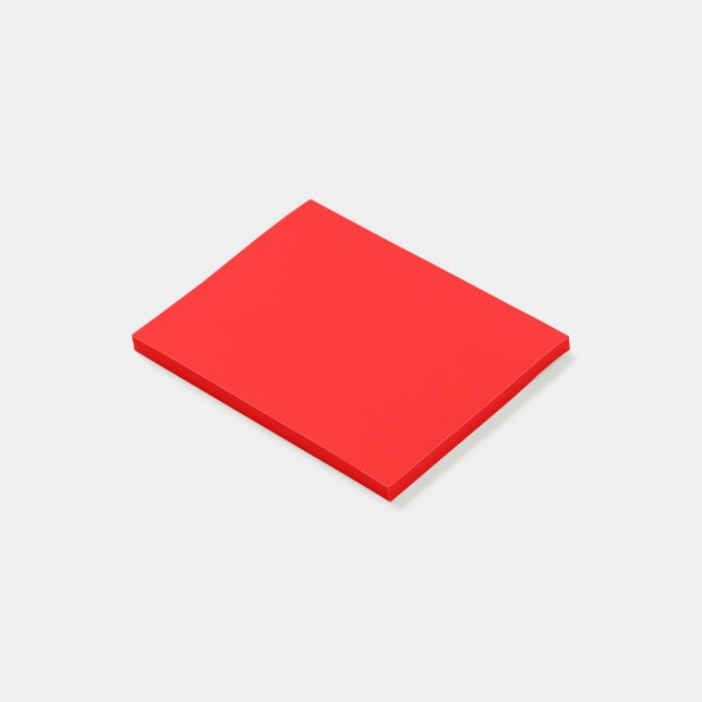 Red Solid Colour | Classic | Elegant | Trendy  Post-it Notes (Angled)