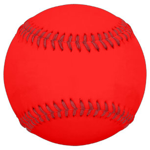 Red Solid Colour Classic Elegant Trendy Softball