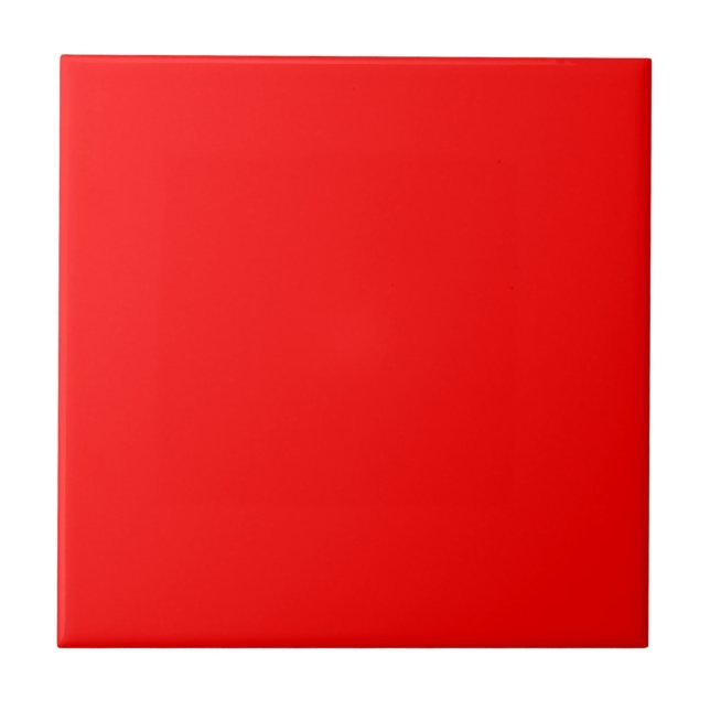 Red Solid Colour Tile (Front)