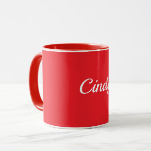 Red, solid red color TEMPLATE, customizable, Mug