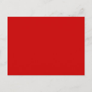 Red Solids + Custom Colour Postcard