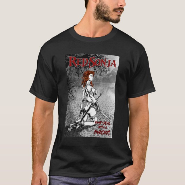 Red Sonja II Baseball ¾ Sleeve  T-Shirt (Front)